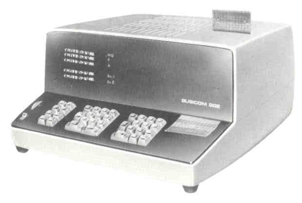 Figure 22 — The Busicom 202 of 1967, Wyle's first design for the Japanese company, with its built-in card reader.