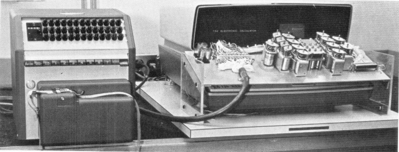 Figure 4 — Friden's "Granny Goose" test robots, which pressed the keys of new EC-132s and checked the answers from January 1967.