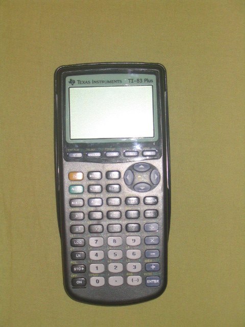 Figure 13 — The TI-83 Plus of 1999, the first TI graphing calculator with flash memory for an updatable operating system and add-on applications.