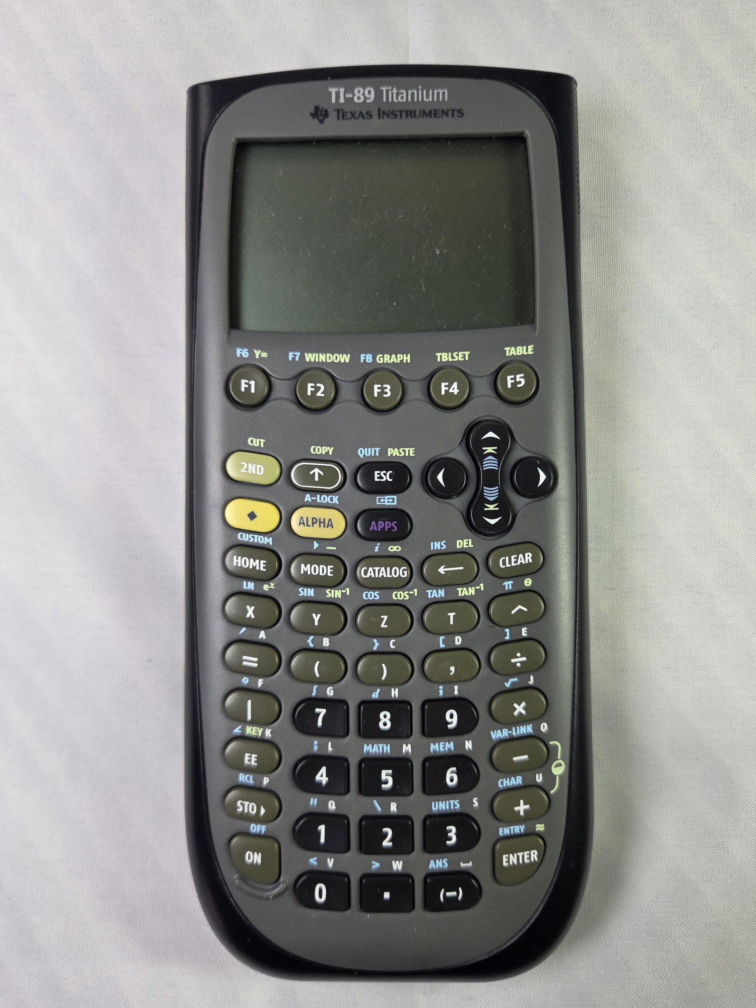 Figure 5 — A TI-89 Titanium (2004), banned from the SAT and ACT for its computer algebra but allowed in AP calculus.