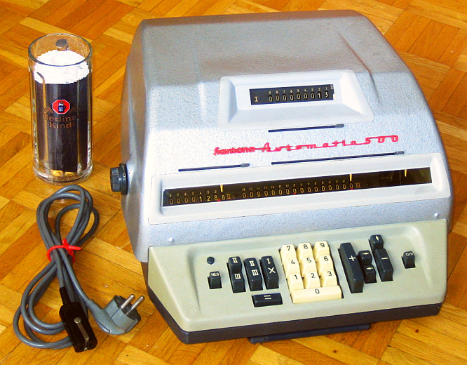 Figure 18 — The Hamann Automatic 500, serial 157717, 1960, made by Hamann Rechenmaschinen GmbH after the sale to Marchant, and sold in the United States as the Marchant Tenkeymatic.