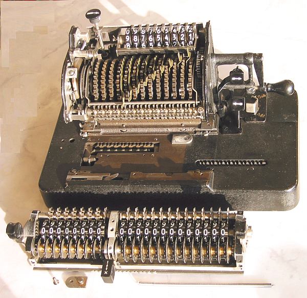 Figure 5 — A Manus D during restoration, with the carriage lifted out and lying in front of the machine.