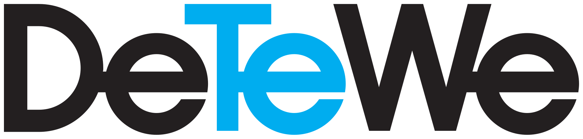 Figure 7 — The historic DeTeWe logo. On the early Manus machines, mine among them, the company's initials appear instead as an interlaced D-T-W monogram.