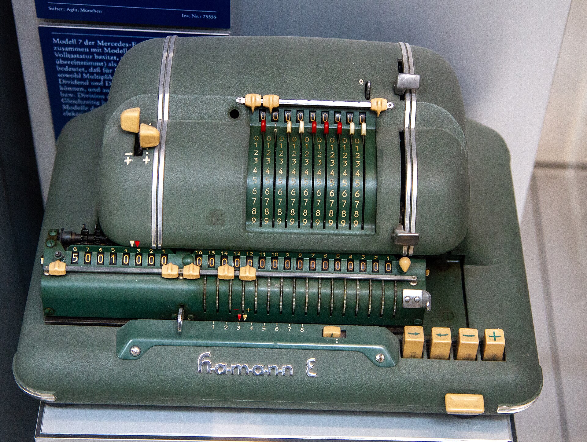 Figure 13 — A Hamann Automat E electromechanical calculator.