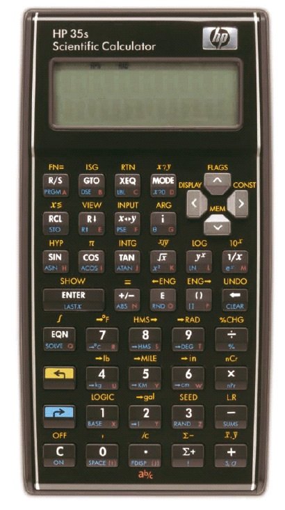 Figure 18 — The HP 35s of 2007, made for the HP-35's 35th anniversary, with RPN and algebraic entry.