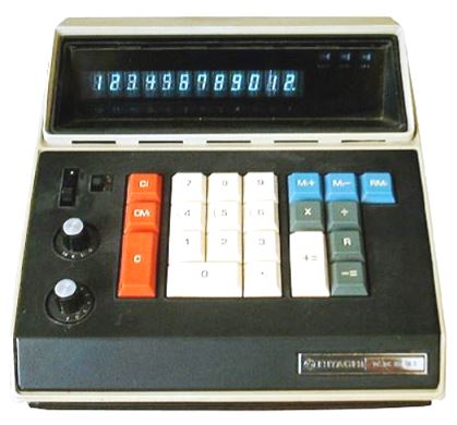 Figure 19 — The Hitachi KK-521, Hitachi's own version of the machine it built for Friden, here with fluorescent tubes.