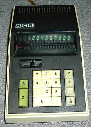 Figure 8 — The NCR 18-16, the American version of the Busicom Junior 120-DM, with its twelve-digit fluorescent display and decimal-point selector.